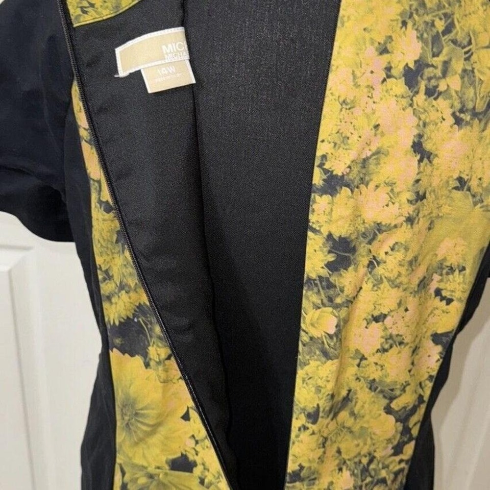 y2k Super Cute Beautiful Michael Kors Kew Gardens Floral Lined Sheath Dress‎ - Picture 4 of 6